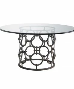 AUGUST- Seaton Dining Table (60" Glass) Dining Tables