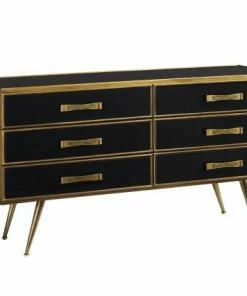 AUGUST- Dean Smoked Mirror Dresser Dressers & Chests