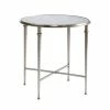 AUGUST- Side Tables Barlow Round End Table (Silver)