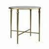 AUGUST- Barlow Round End Table (Gold) 1 AUGUST- Barlow Round End Table (Gold)