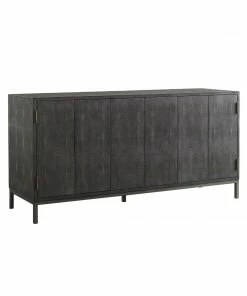AUGUST- Ford Shagreen Console (Charcoal) Cabinets