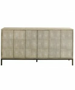 AUGUST- Ford Shagreen Console (Taupe) Cabinets