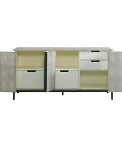 AUGUST- Ford Shagreen Console (Taupe) Cabinets