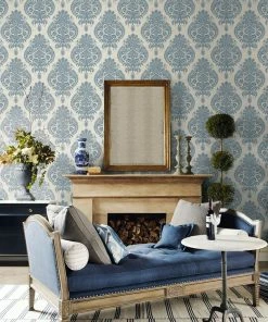 WALLQU- Antigua Damask Luxe Retreat