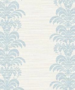 WALLQU- Palm Frond Stripe Stringcloth Luxe Retreat