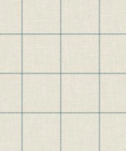 WALLQU- Linen Check Luxe Retreat