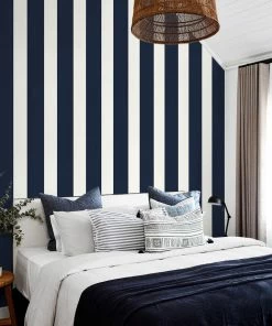 WALLQU- Designer Stripe Coastal