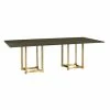 AUGUST- Dining Tables Stella Double Pedestal Dining Table (96" Rectangular - Gold)