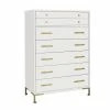 AUGUST- Julien Tall Drawer Chest (Snow)