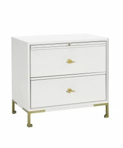 AUGUST- Julien Large Nightstand (Snow) Nightstands