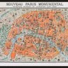WENDOV- Europe Monumental Map Of Paris