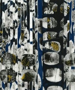 WENDOV- Abstract Silver Blue 1