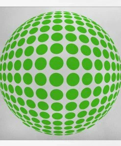 WENDOV- Silver Leaf Graphic Green