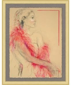 WENDOV- Figurative Red Boa