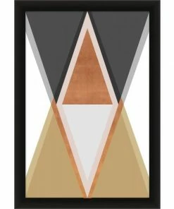 WENDOV- Abstract Copper Geometric 1