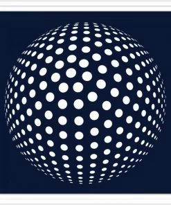 WENDOV- Navy Sphere 3 Abstract