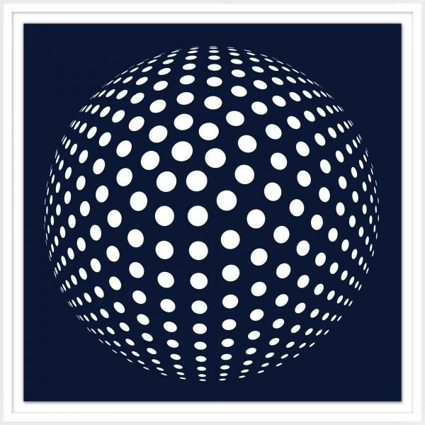 WENDOV- Navy Sphere 3 Abstract 3 WENDOV- Navy Sphere 3 Abstract