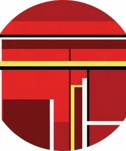 WENDOV- Juxtaposed Circle 1 Abstract