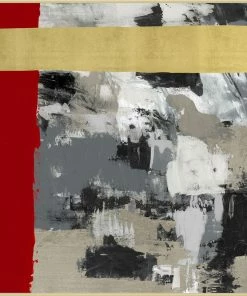 WENDOV- Rouge And Gold 1 Abstract